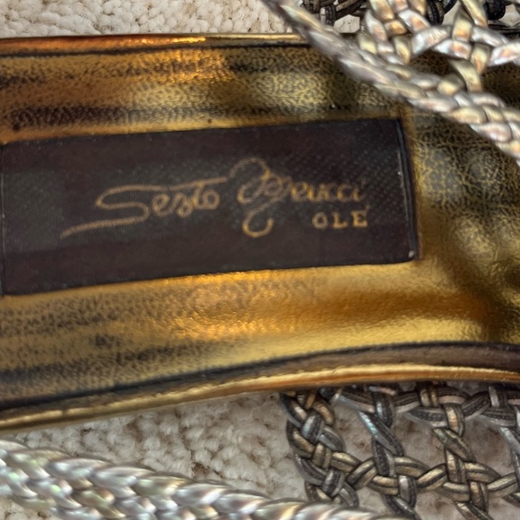 Sesto Meucci Bronze Woven Slingback Flats, Women’s Size 8 - Picture 5 of 7